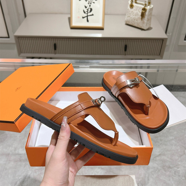 Hermes, Empire, Men's Slipper, Camel