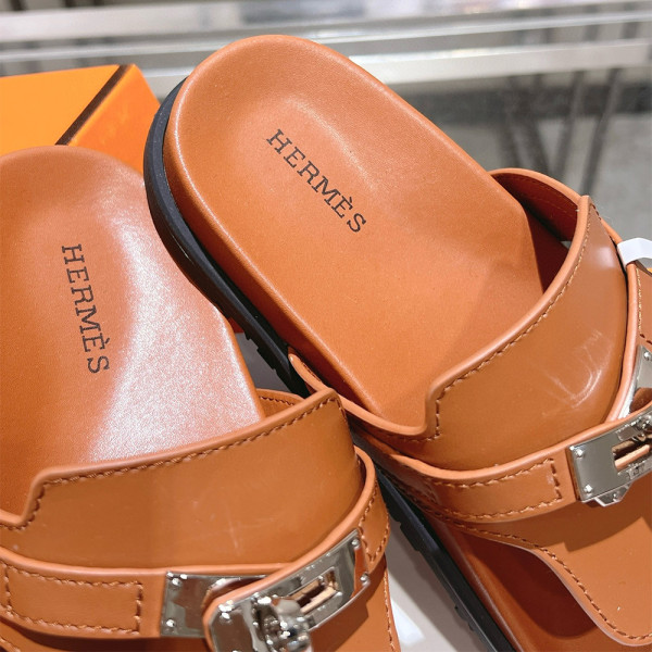 Hermes, Empire, Men's Slipper, Camel