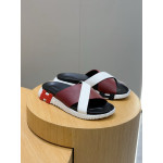 Hermes, Men's Slipper, Burgundy