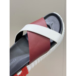Hermes, Men's Slipper, Burgundy