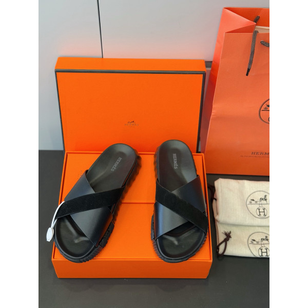 Hermes, Men's Slipper, Black