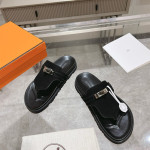 Hermes, Empire, Women's Slipper, Black