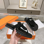 Hermes, Empire, Women's Slipper, Black