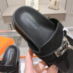 Hermes, Empire, Women's Slipper, Black