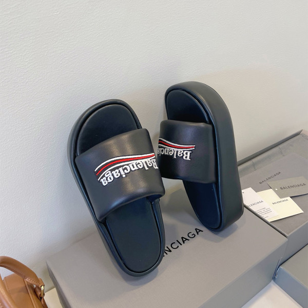 Balenciaga, Pool Slide, Women's Slipper, Black