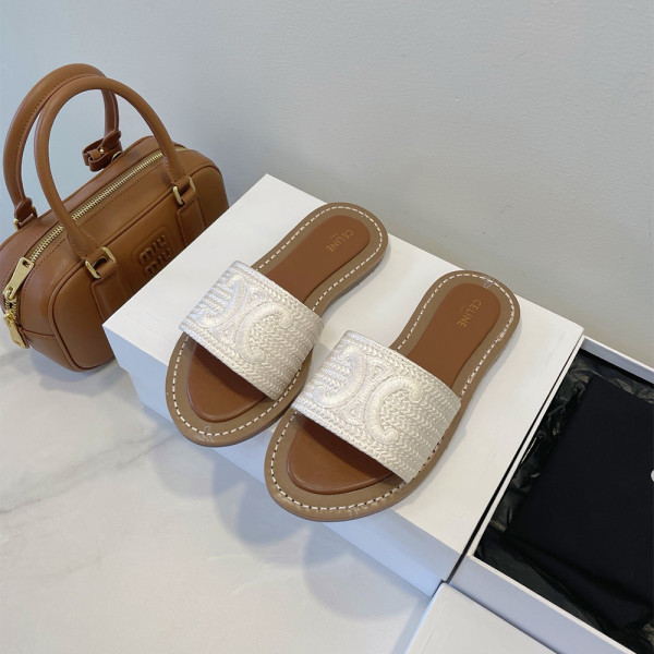 Celine, Lympia, Women's Slipper, White