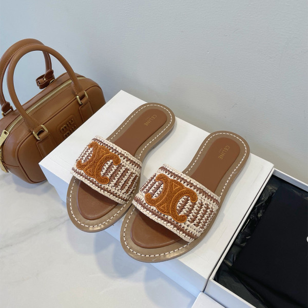 Celine, Lympia, Dames Slipper, Bruin