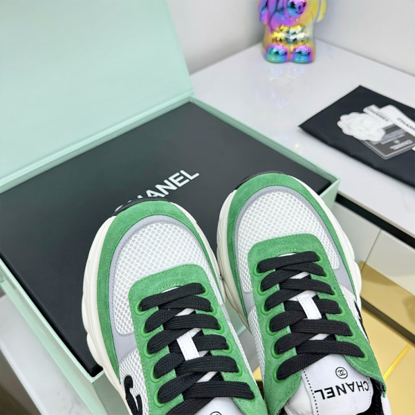 Chanel, Classic, Women's Sneaker, Green