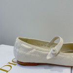 Christian Dior, Women's Ballet Flat, White