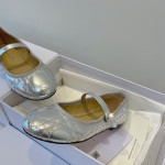 Christian Dior, Women's Ballet Flat, Silver