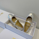 Christian Dior, Women's Ballet Flat, Silver