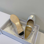 Christian Dior, Women's Ballet Flat, Silver