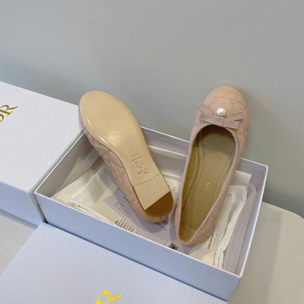 Christian Dior, Women's Ballet Flat, Beige