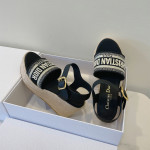 Christian Dior, Dway Wedge, Women's Sandal, Black