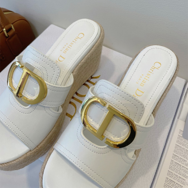 Christian Dior, Platform, Women's Slipper, White