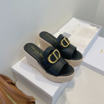 Christian Dior, Platform, Women's Slipper, Black
