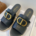 Christian Dior, Platform, Women's Slipper, Black