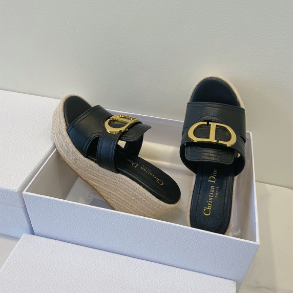 Christian Dior, Platform, Women's Slipper, Black
