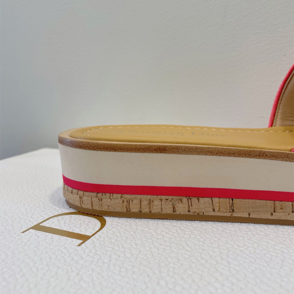 Christian Dior, Dway Platform, Women's Slipper, Pink