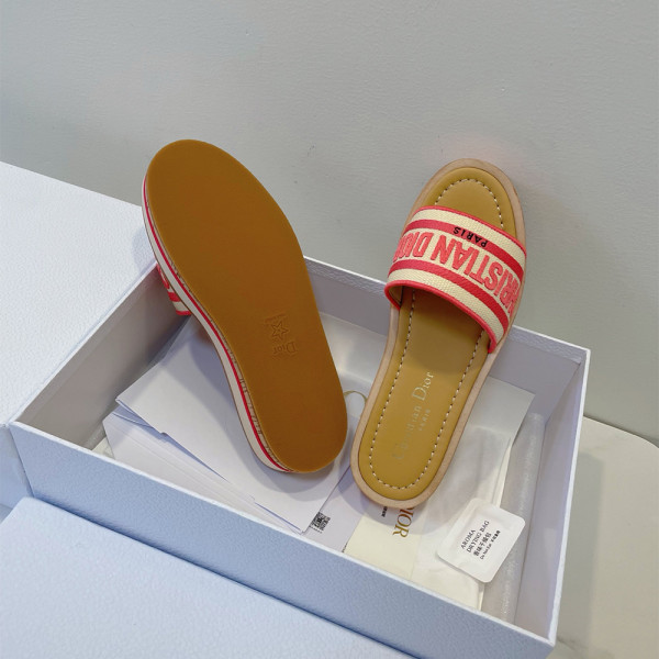 Christian Dior, Dway Platform, Women's Slipper, Pink