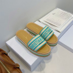 Christian Dior, Dway Platform, Women's Slipper, Green