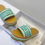 Christian Dior, Dway Platform, Women's Slipper, Green