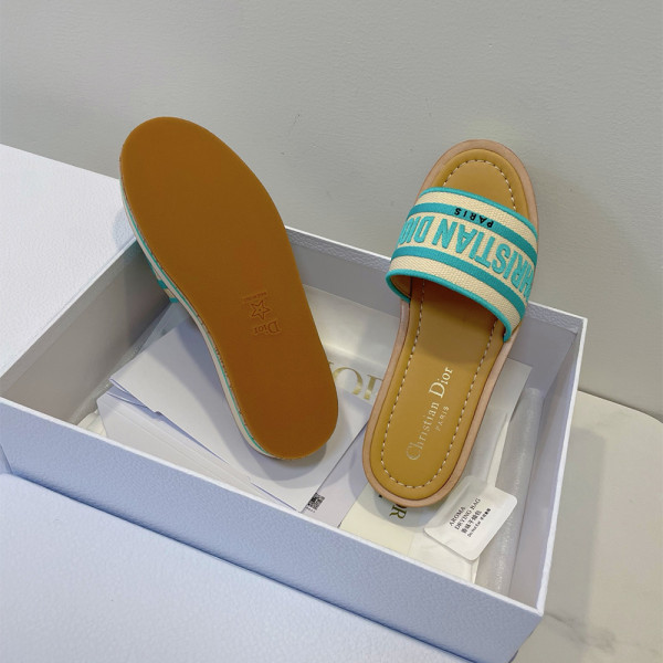 Christian Dior, Dway Platform, Women's Slipper, Green