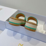 Christian Dior, Dway Platform, Women's Slipper, Green