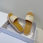 Christian Dior, Dway Platform, Women's Slipper, Beige