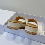 Christian Dior, Dway Platform, Women's Slipper, Beige