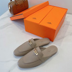 Hermes, Oz Mule, Women's Slipper, Grey