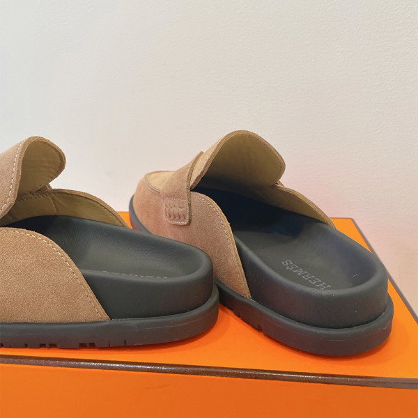 Hermes, Go Mule, Dames Slipper, Camel