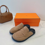 Hermes, Go Mule, Dames Slipper, Camel