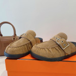 Hermes, Go Mule, Dames Slipper, Camel