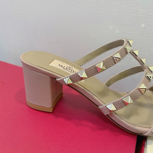 Valentino, Rockstud, Women's Slipper, Beige