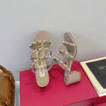 Valentino, Rockstud, Women's Slipper, Beige
