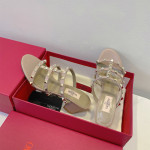 Valentino, Rockstud, Women's Slipper, Beige