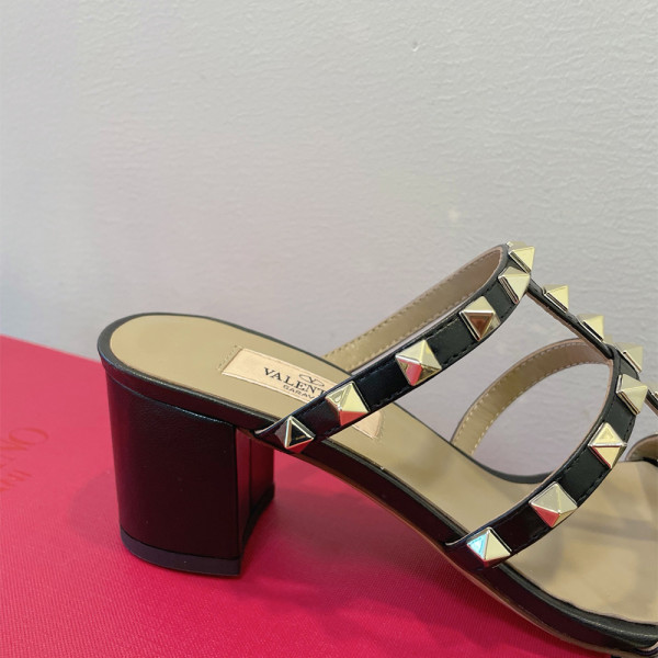 Valentino, Rockstud, Women's Slipper, Black