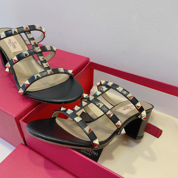 Valentino, Rockstud, Women's Slipper, Black