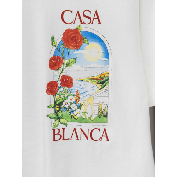 Casablanca, Heren T-shirt, Wit