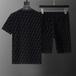 Fendi, Men's Short Set, Black
