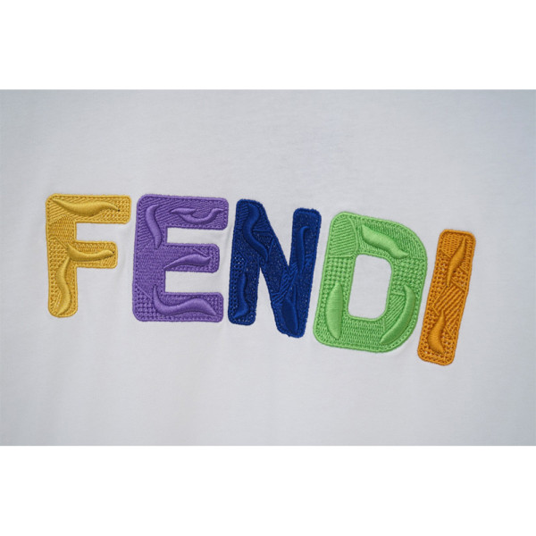 Fendi, Men's T-Shirt, White