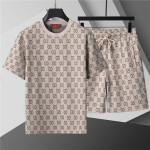 Gucci, Men's Short Set, Beige