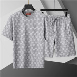 Gucci, Heren Short Set, Grijs