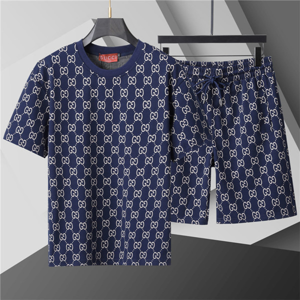 Gucci, Men's Short Set, Blue