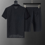 Gucci, Men's Short Set, Black