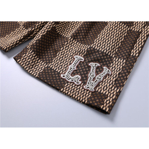 Louis Vuitton, Men's Short Set, Brown