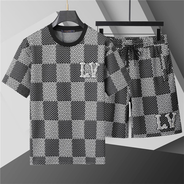 Louis Vuitton, Men's Short Set, Grey