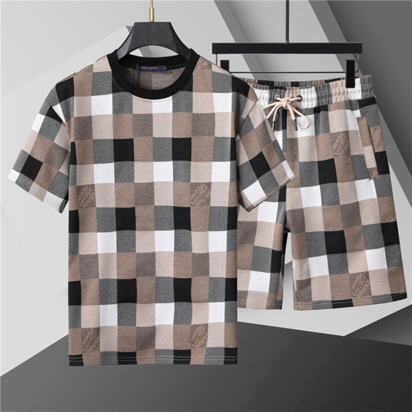 Louis Vuitton, Men's Short Set, Brown