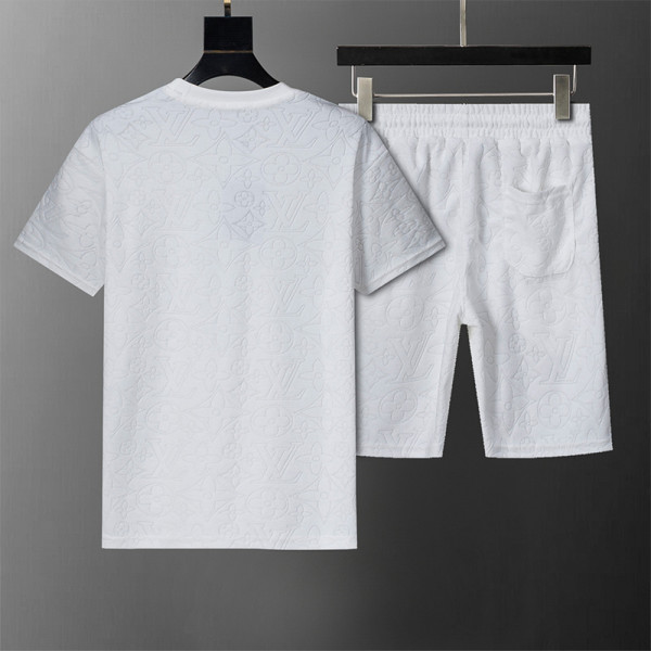 Louis Vuitton, Men's Short Set, White